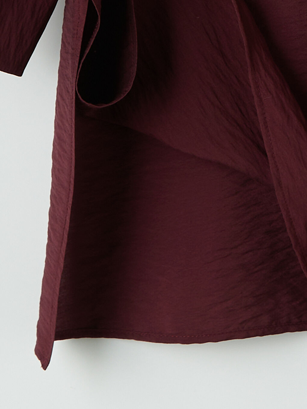 Bordo Kadın Gömlek Tunik-7