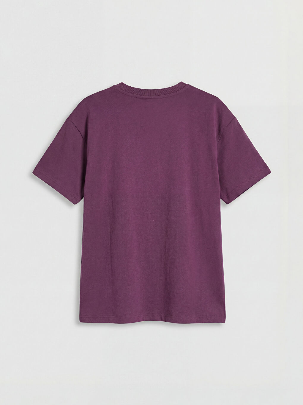 Bordo Bisiklet Yaka Capyfun Baskılı Kız Çocuk Tişört-1