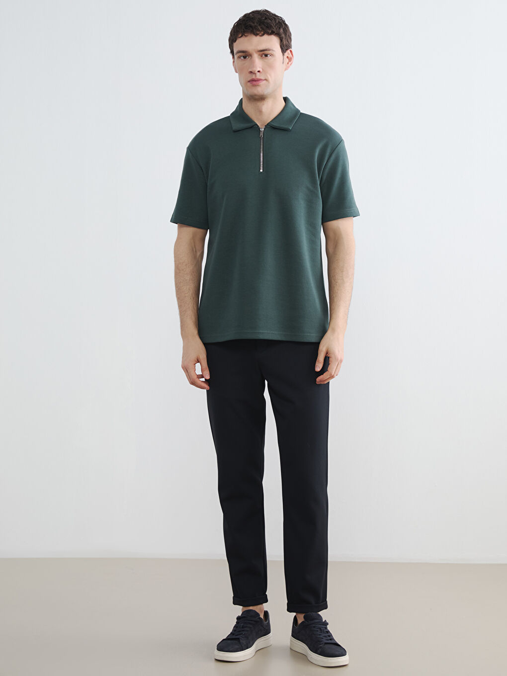 Polo Collar Men's T-Shirt-1