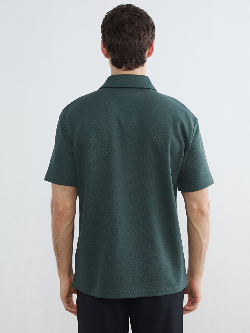 Polo Collar Men's T-Shirt-3