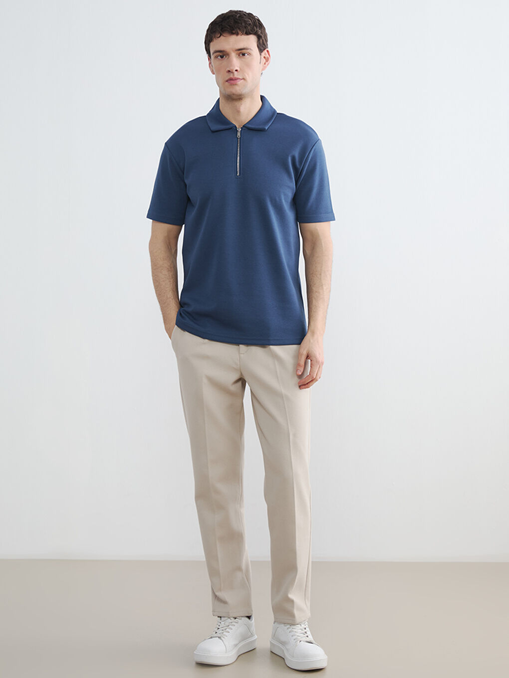 Polo Collar Men's T-Shirt-1