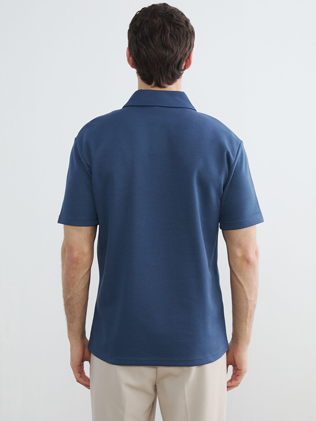 Polo Collar Men's T-Shirt-3