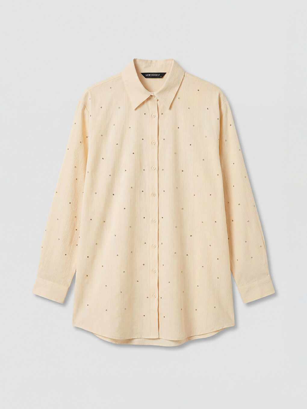 Sarı Taşlı Kadın Gömlek Tunik