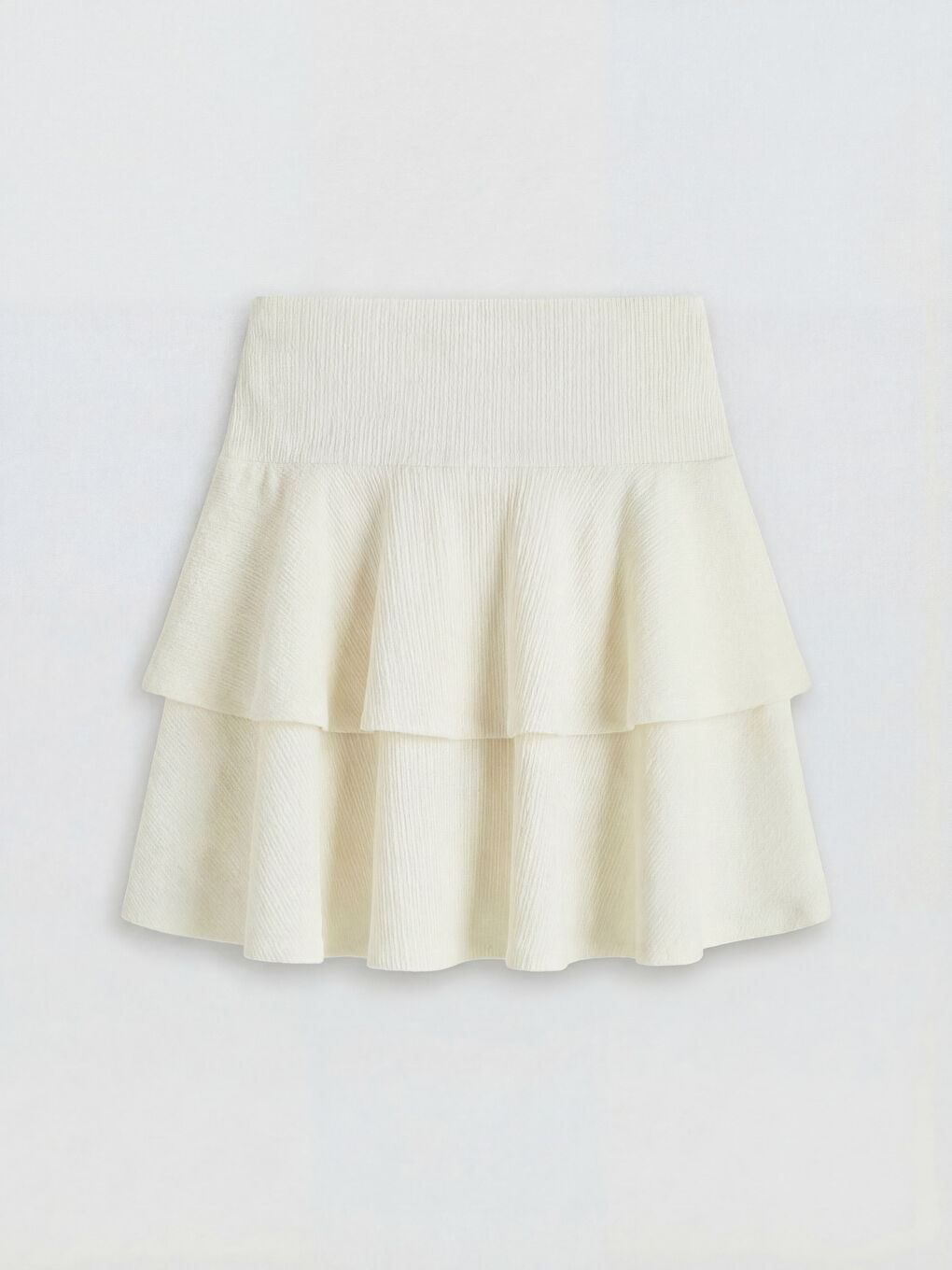 Ekru Dokulu Katkat Mini Etek-1