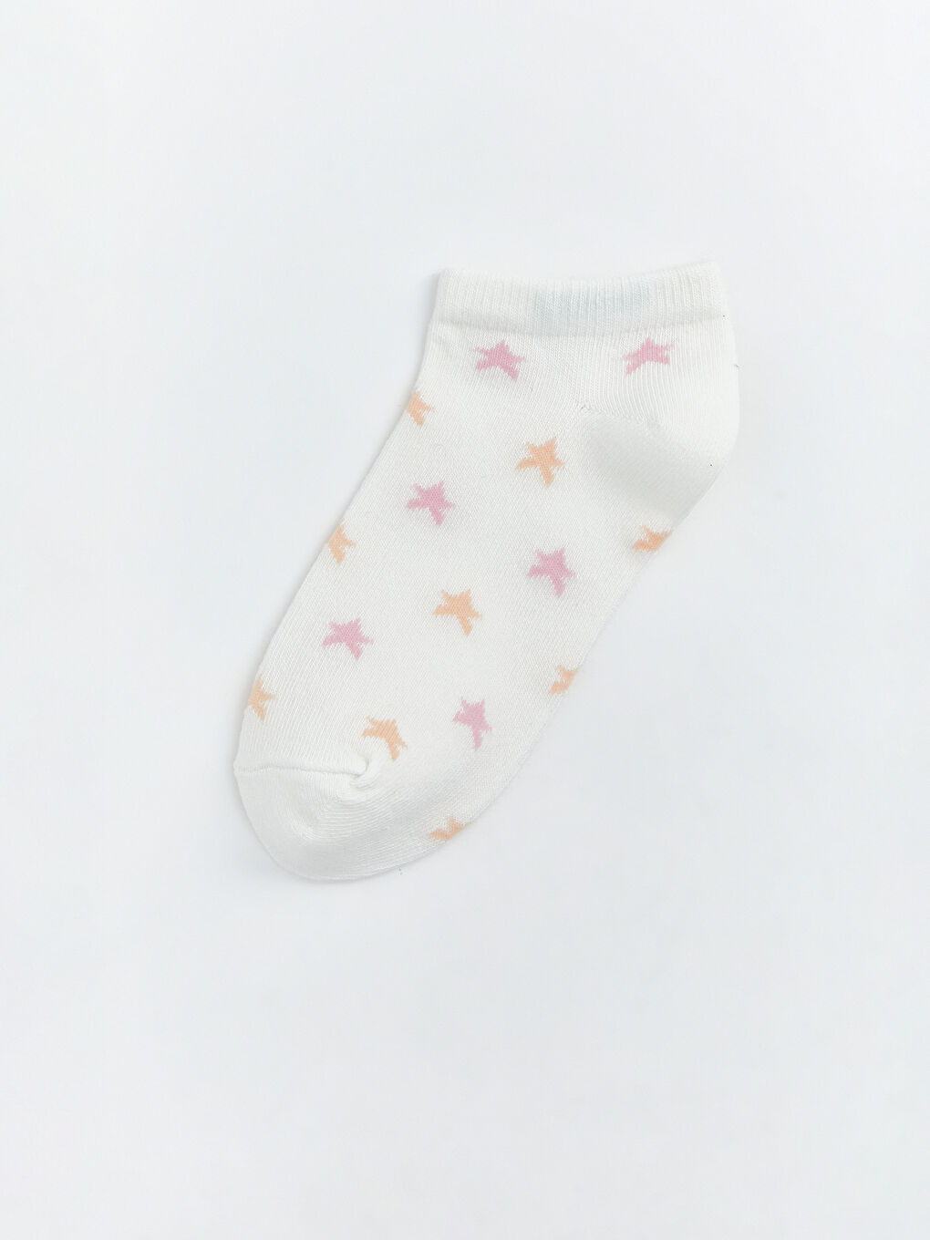 Pembe Desenli Kız Çocuk Patik Çorap 7'li-1