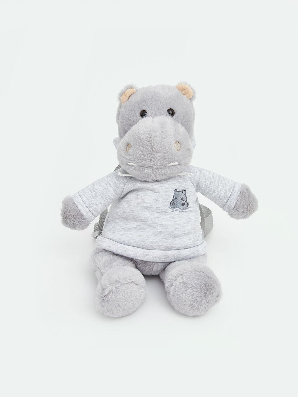 Gri Hayvan Figürlü Kız Çocuk Sırt Çantası-1