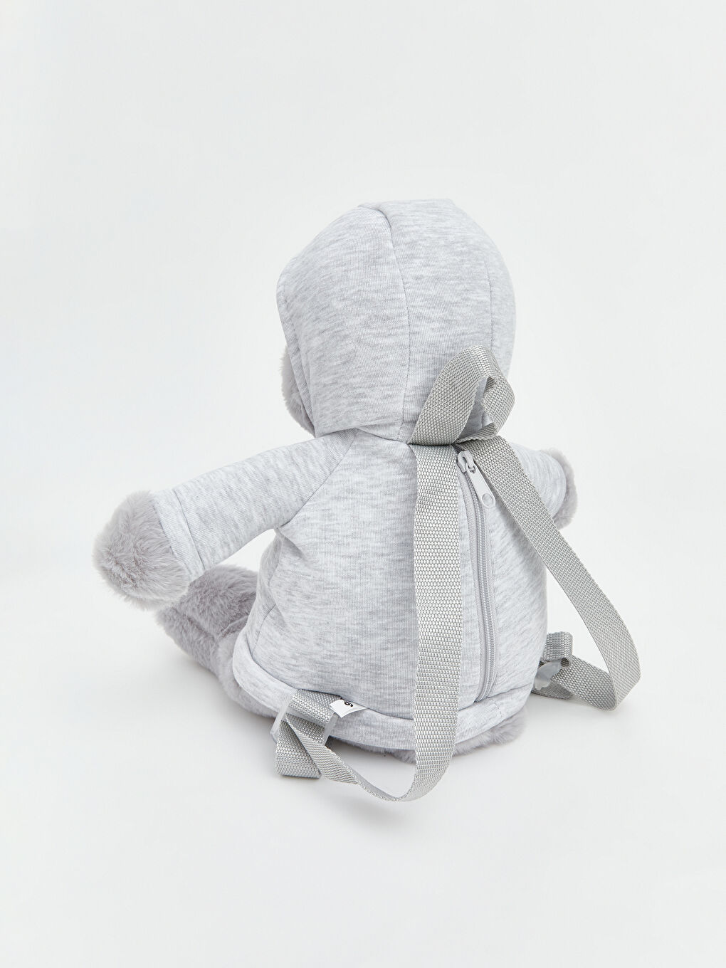 Gri Hayvan Figürlü Kız Çocuk Sırt Çantası-2