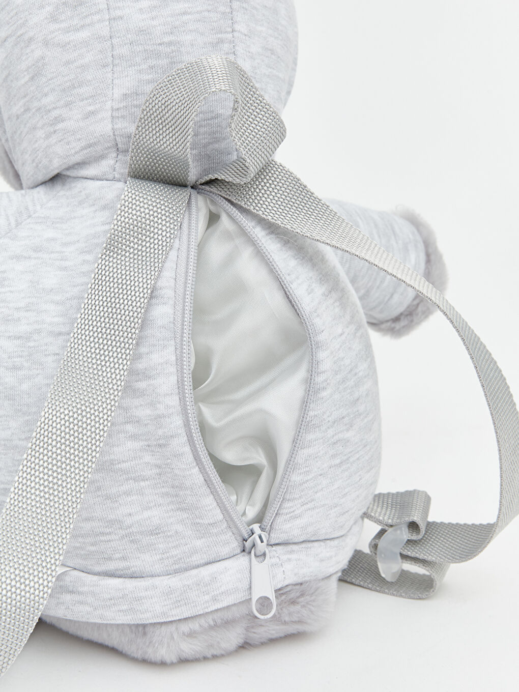 Gri Hayvan Figürlü Kız Çocuk Sırt Çantası-3