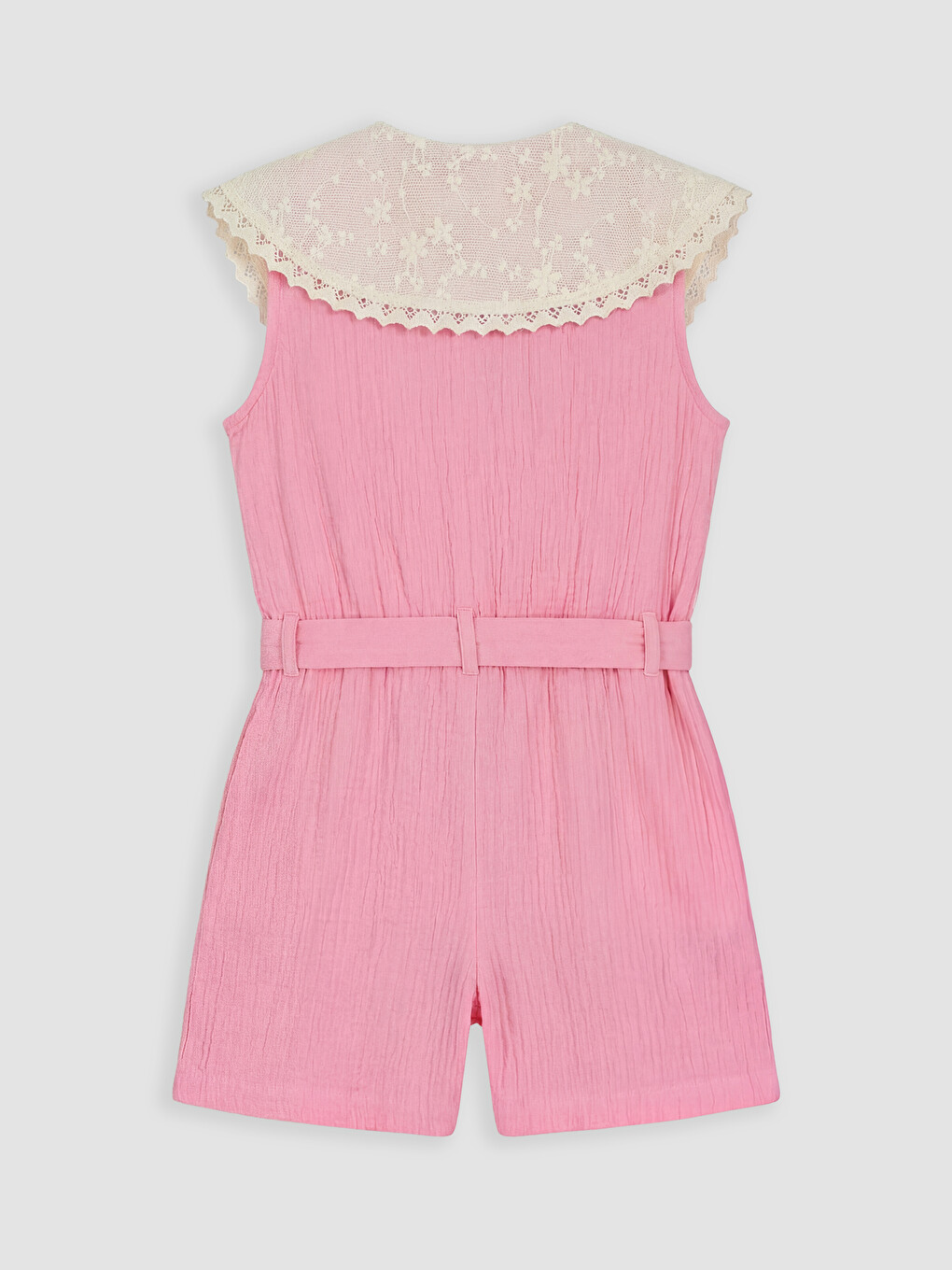 Mädchen Rosa Overall-1