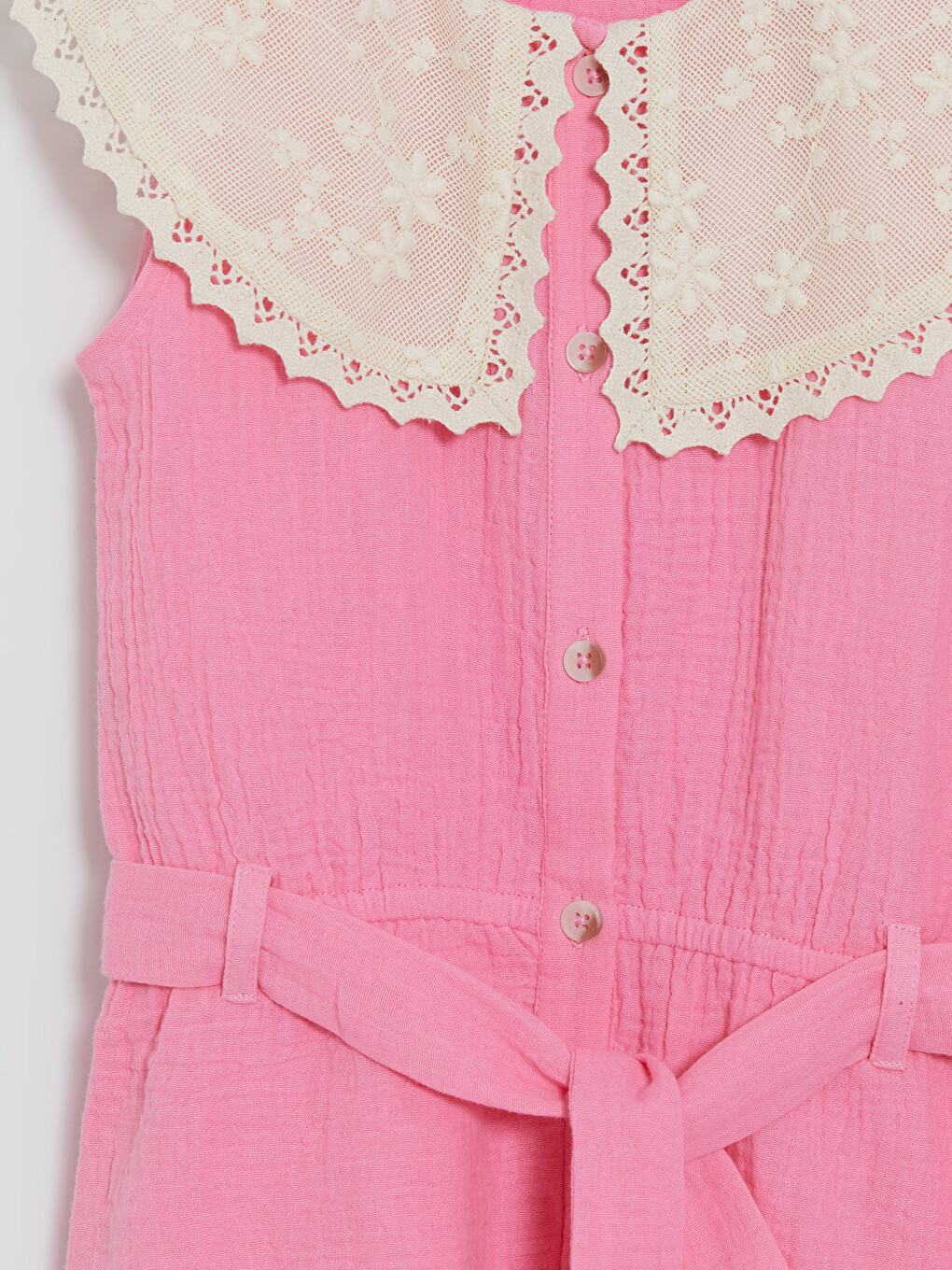 Mädchen Rosa Overall-2