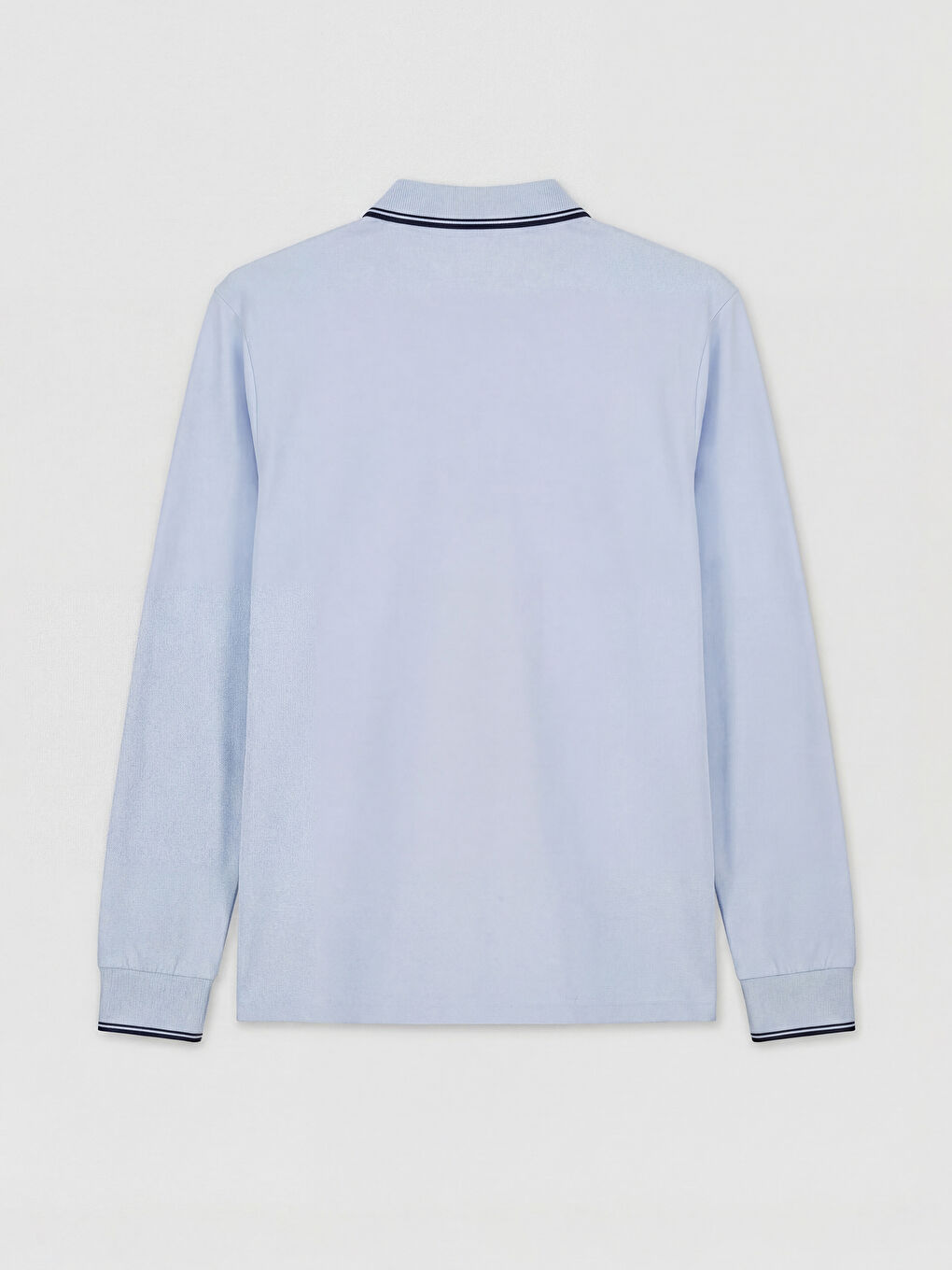 Mavi Polo Yaka Uzun Kollu Pike Erkek Tişört		
-5