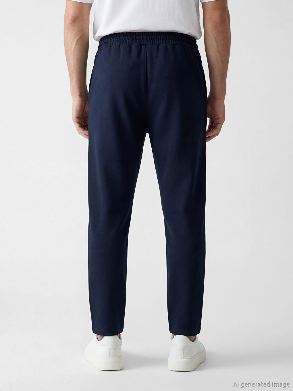 Lacivert Standart Kalıp Erkek Eşofman Altı-2