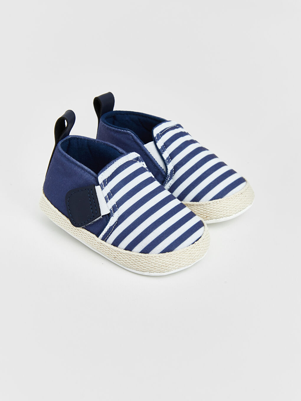 Lacivert Çizgili Erkek Bebek İlk Adım Ayakkabısı