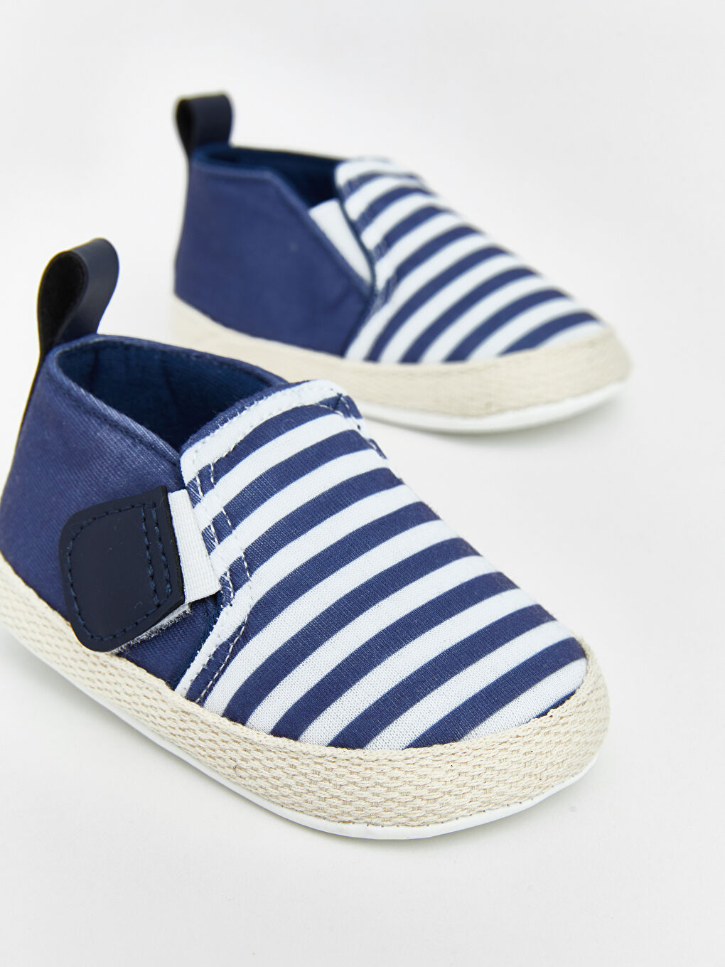 Lacivert Çizgili Erkek Bebek İlk Adım Ayakkabısı-1