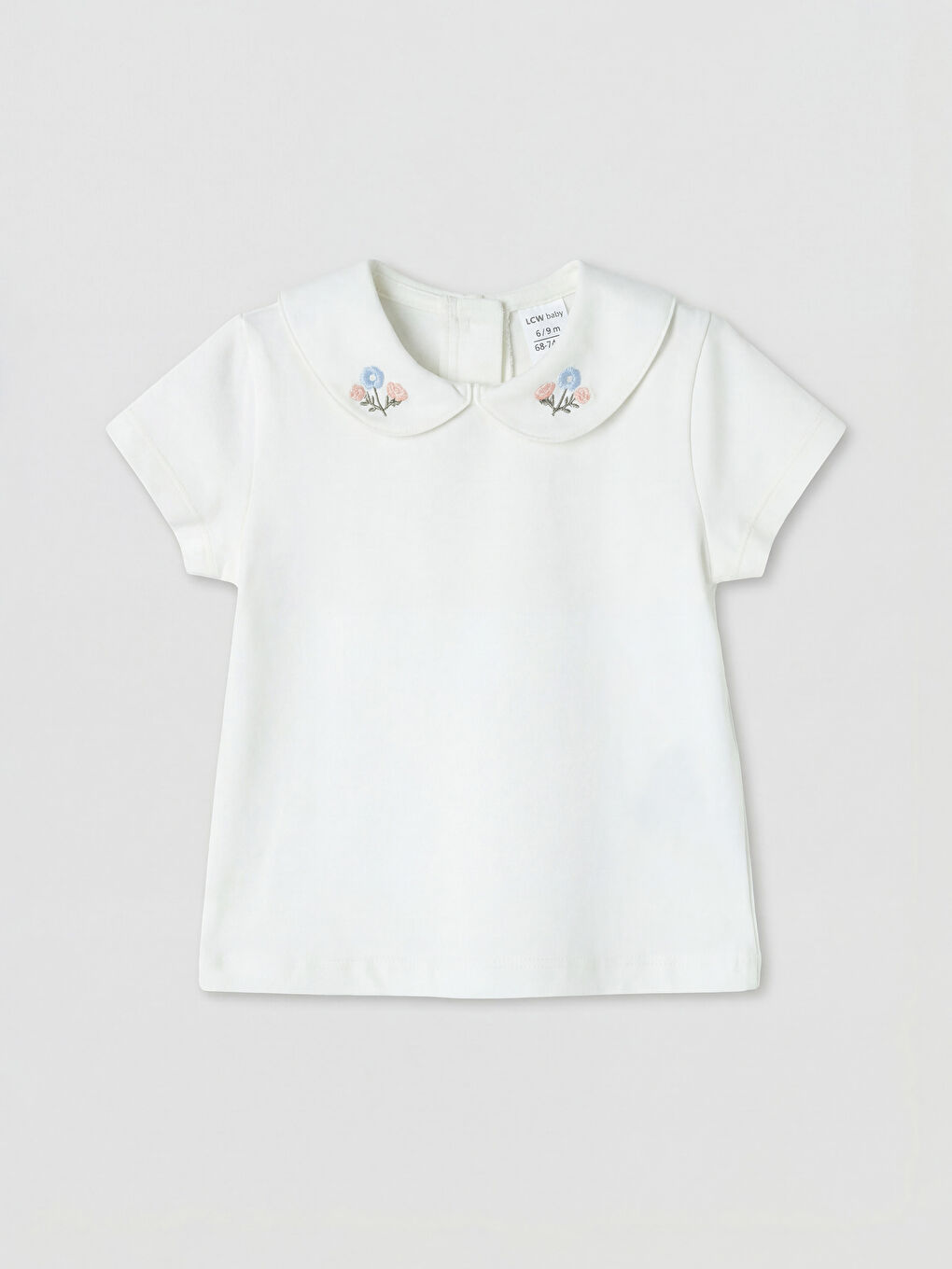 Mavi Kız Bebek Salopet Elbise ve Tişört-2