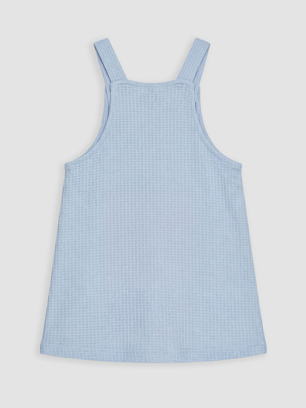 Mavi Kız Bebek Salopet Elbise ve Tişört-4