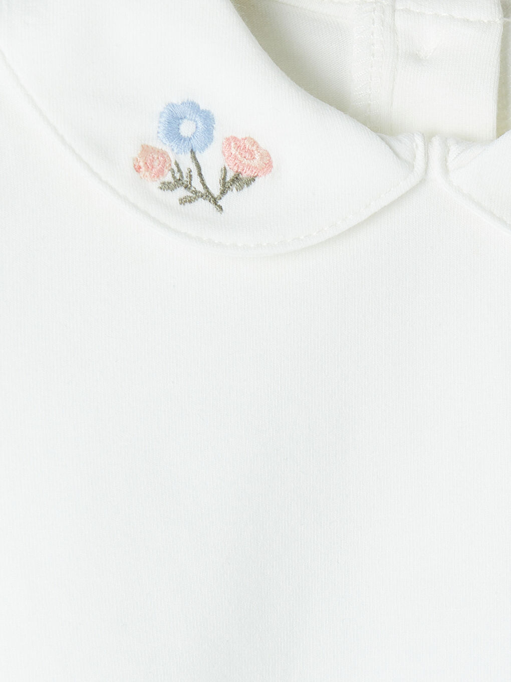 Mavi Kız Bebek Salopet Elbise ve Tişört-5