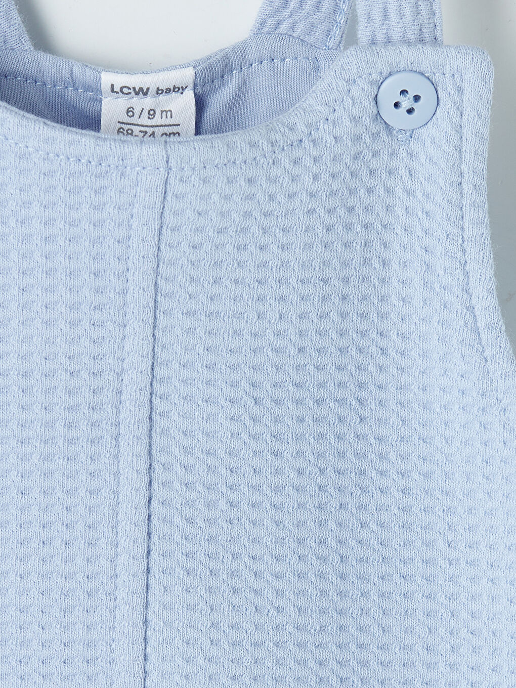 Mavi Kız Bebek Salopet Elbise ve Tişört-6