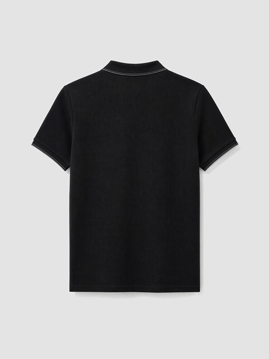 Polo Collar Waffle Men's T-shirt-1