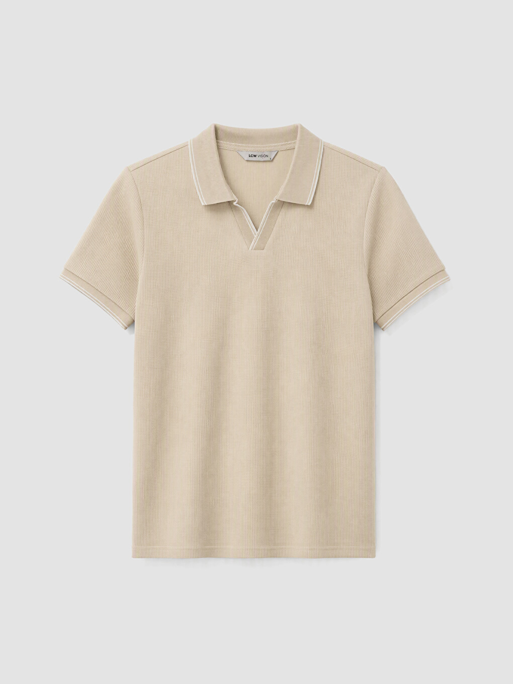 Polo Collar Waffle Men's T-shirt