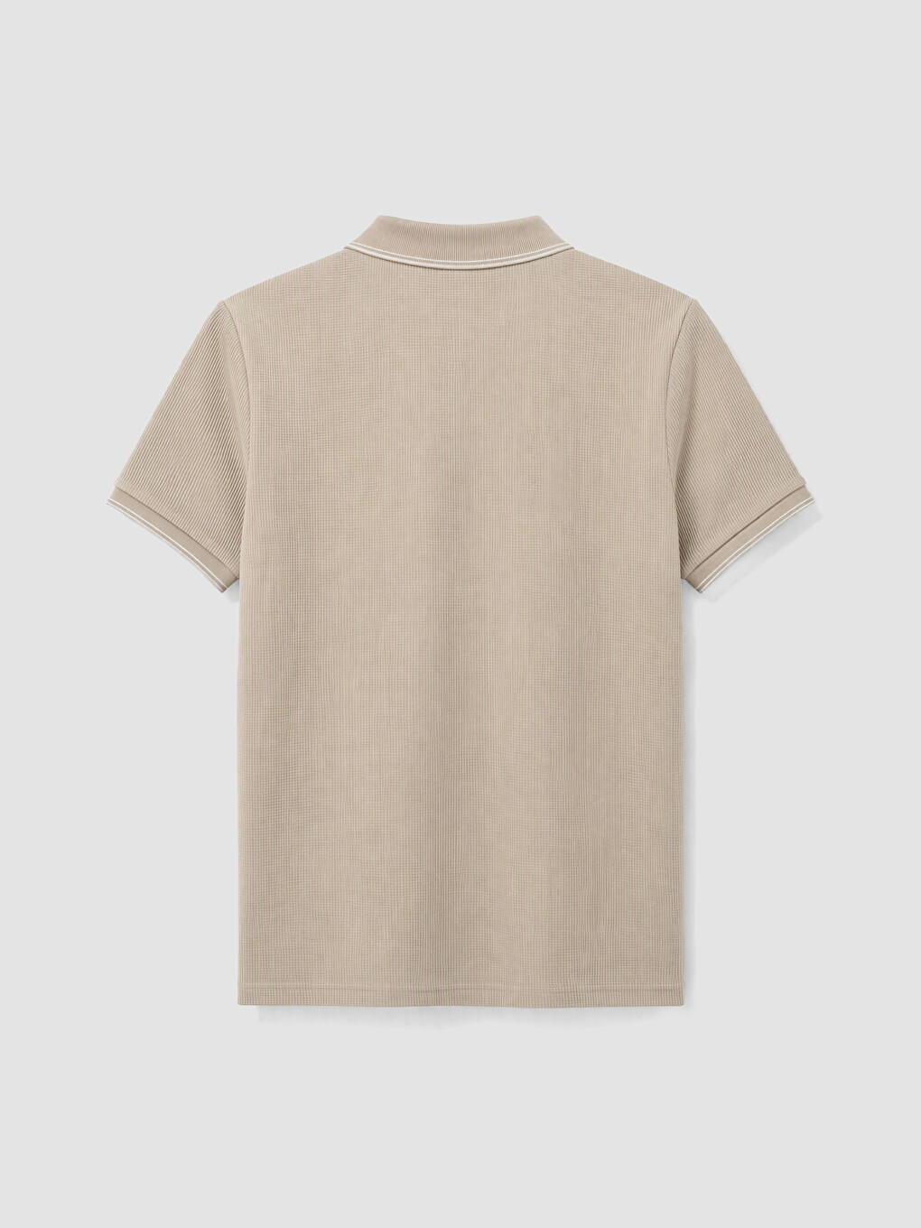 Polo Collar Waffle Men's T-shirt-1