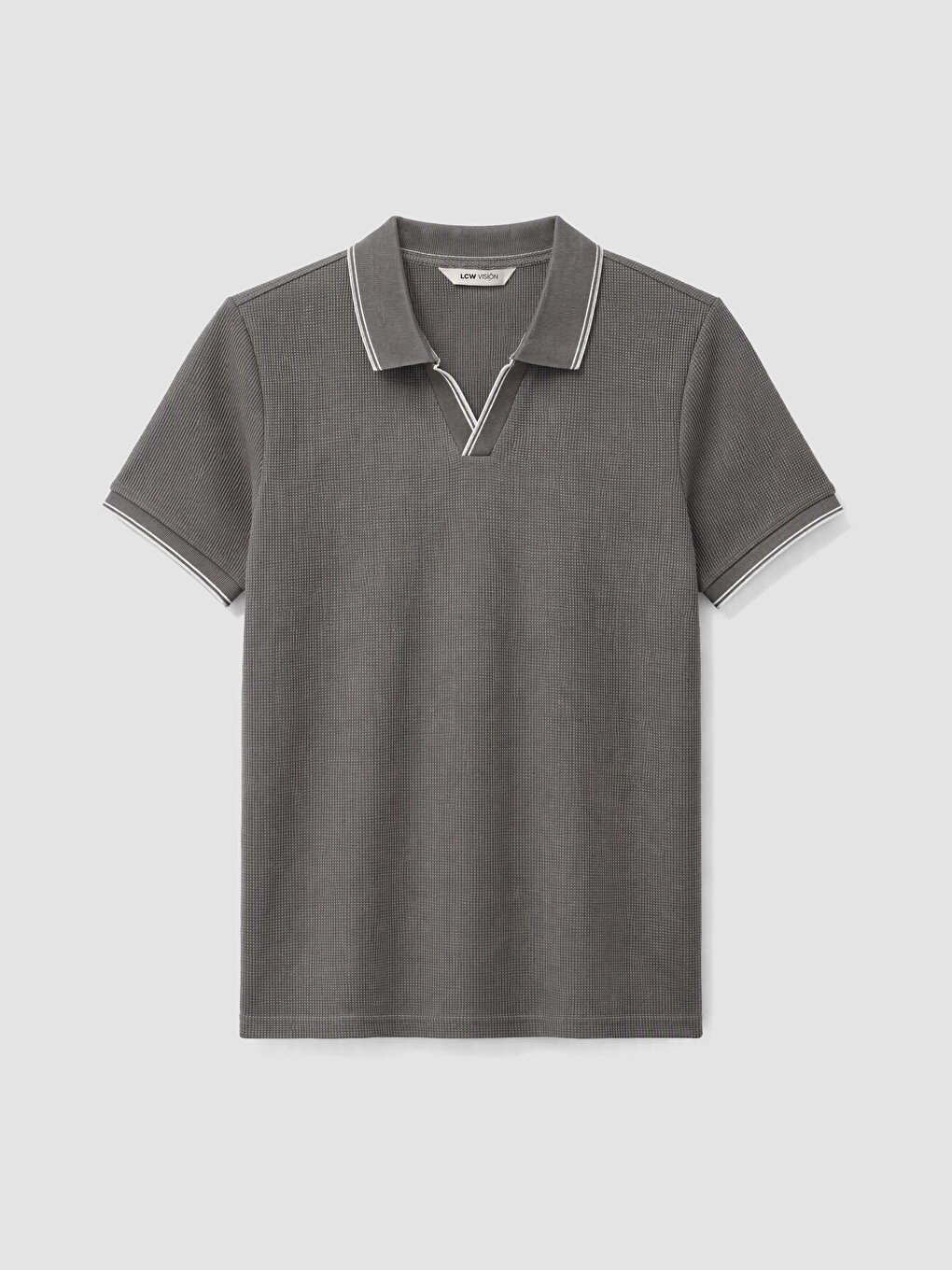 Polo Collar Waffle Men's T-shirt