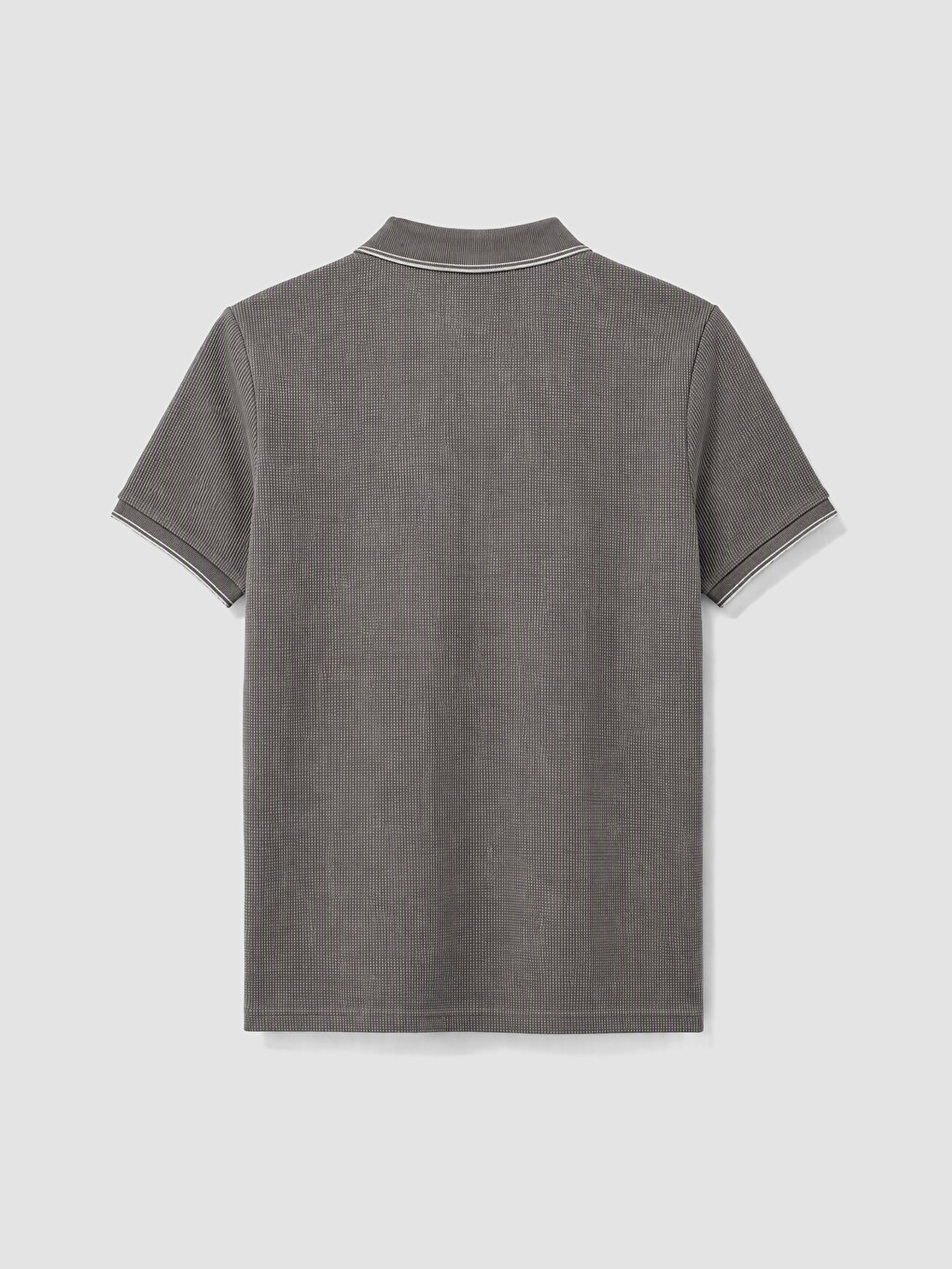 Polo Collar Waffle Men's T-shirt-1