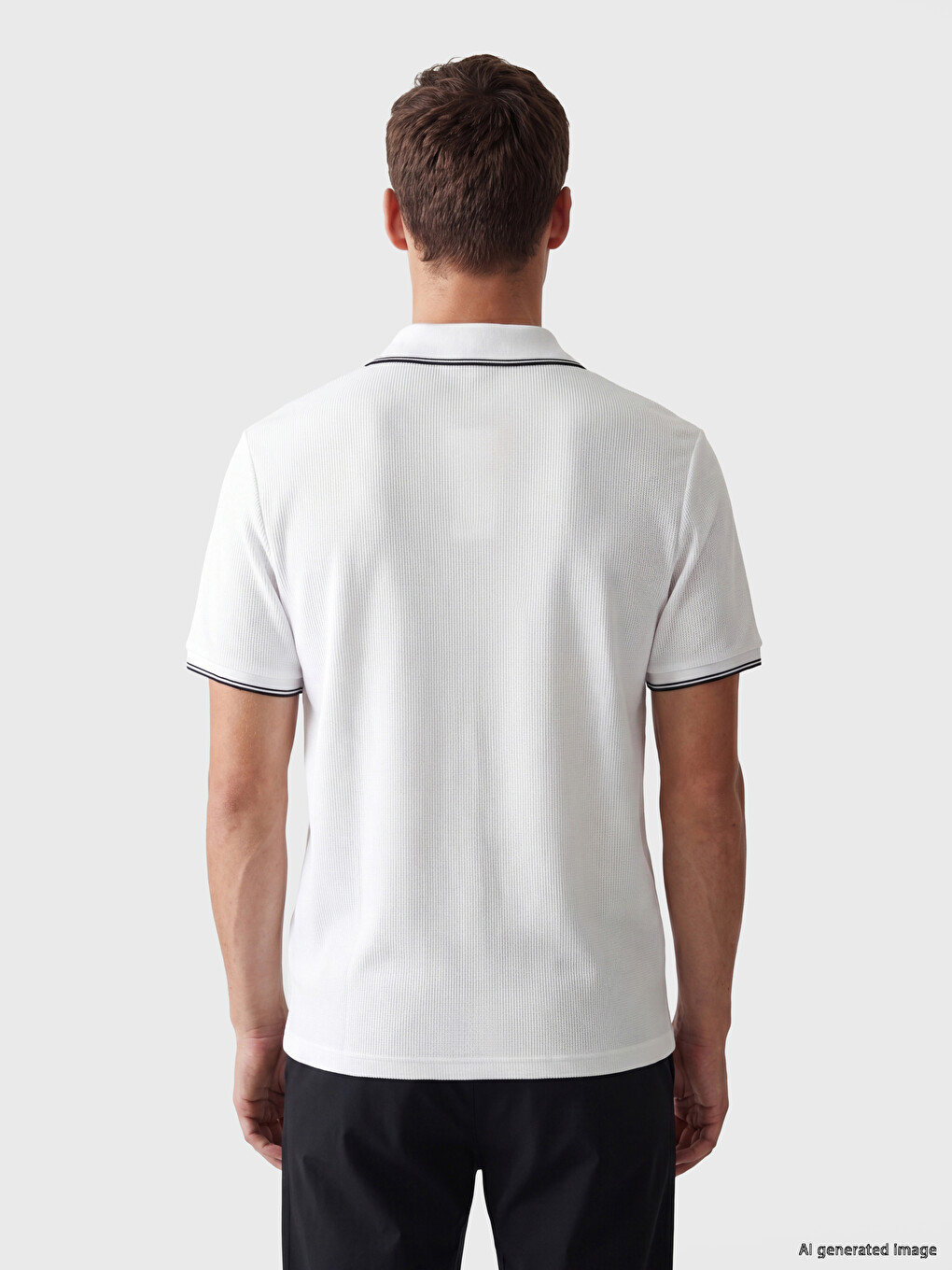 Polo Collar Men's T-shirt-3