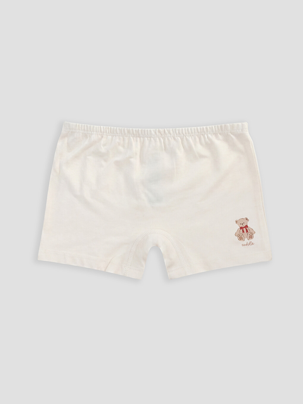 Ekru Kız Çocuk Boxer
