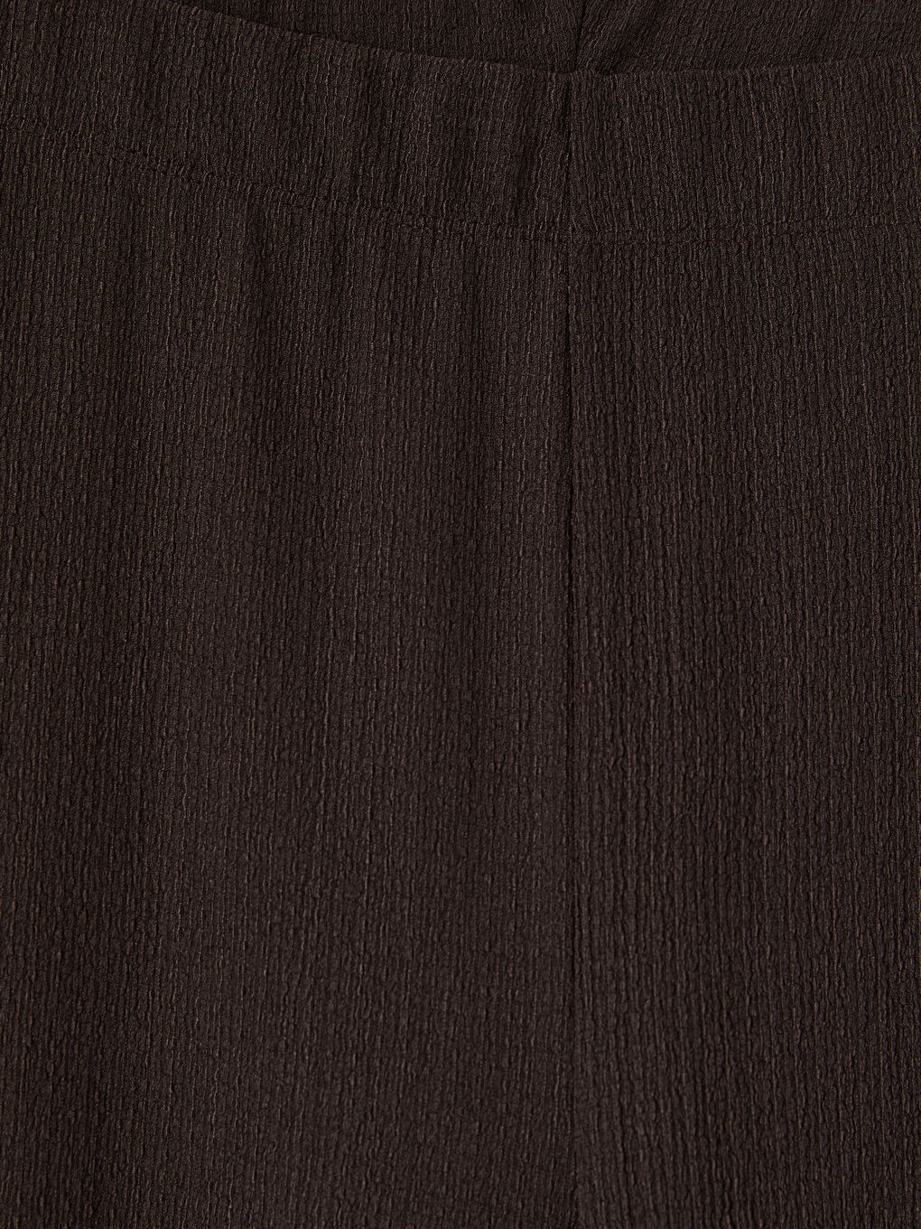 Kahverengi Beli Lastikli Geniş Paça Kadın Pantolon-1