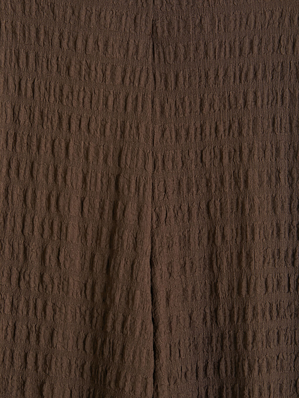 Kahverengi Beli Lastikli Dokulu Kadın Pantolon-2