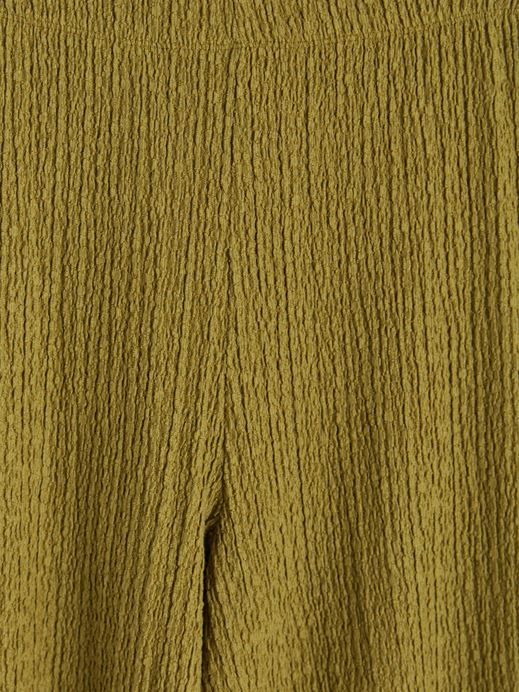 Haki Beli Lastikli Dokulu Kadın Pantolon-2