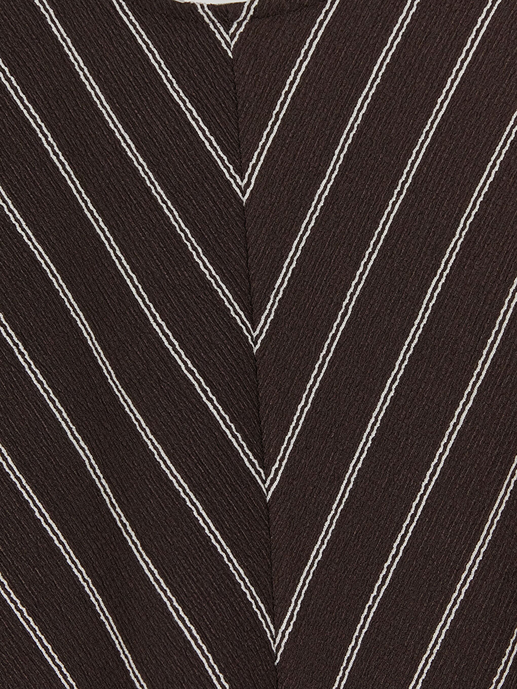 Kahverengi Bisiklet Yaka Çizgili Kadın Tişört-6