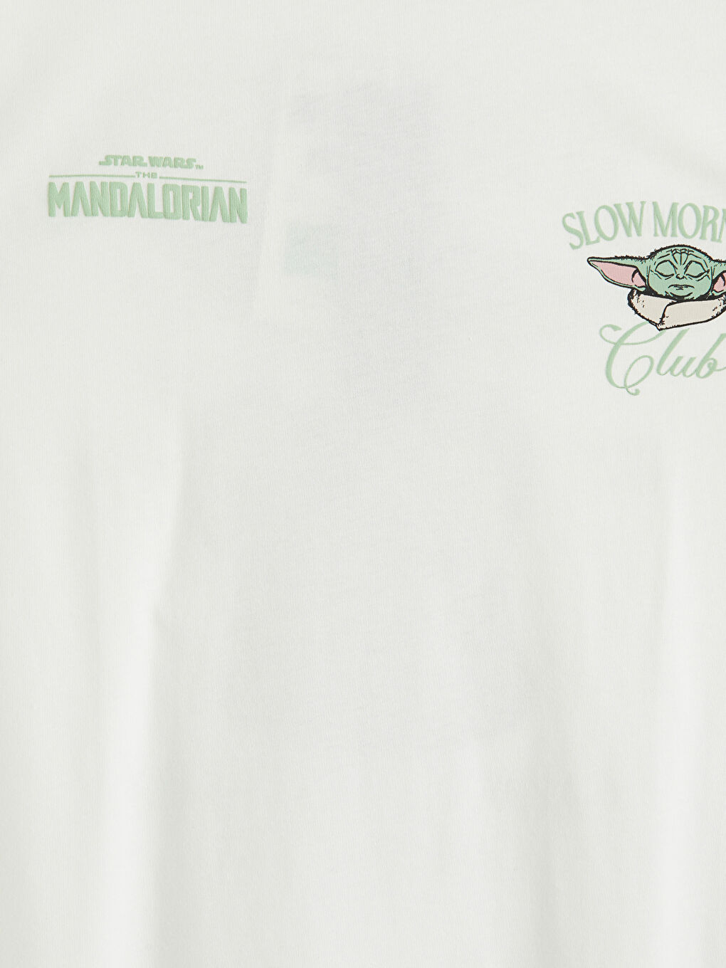 Ekru The Mandalorian Baskılı Kadın Tişört-2