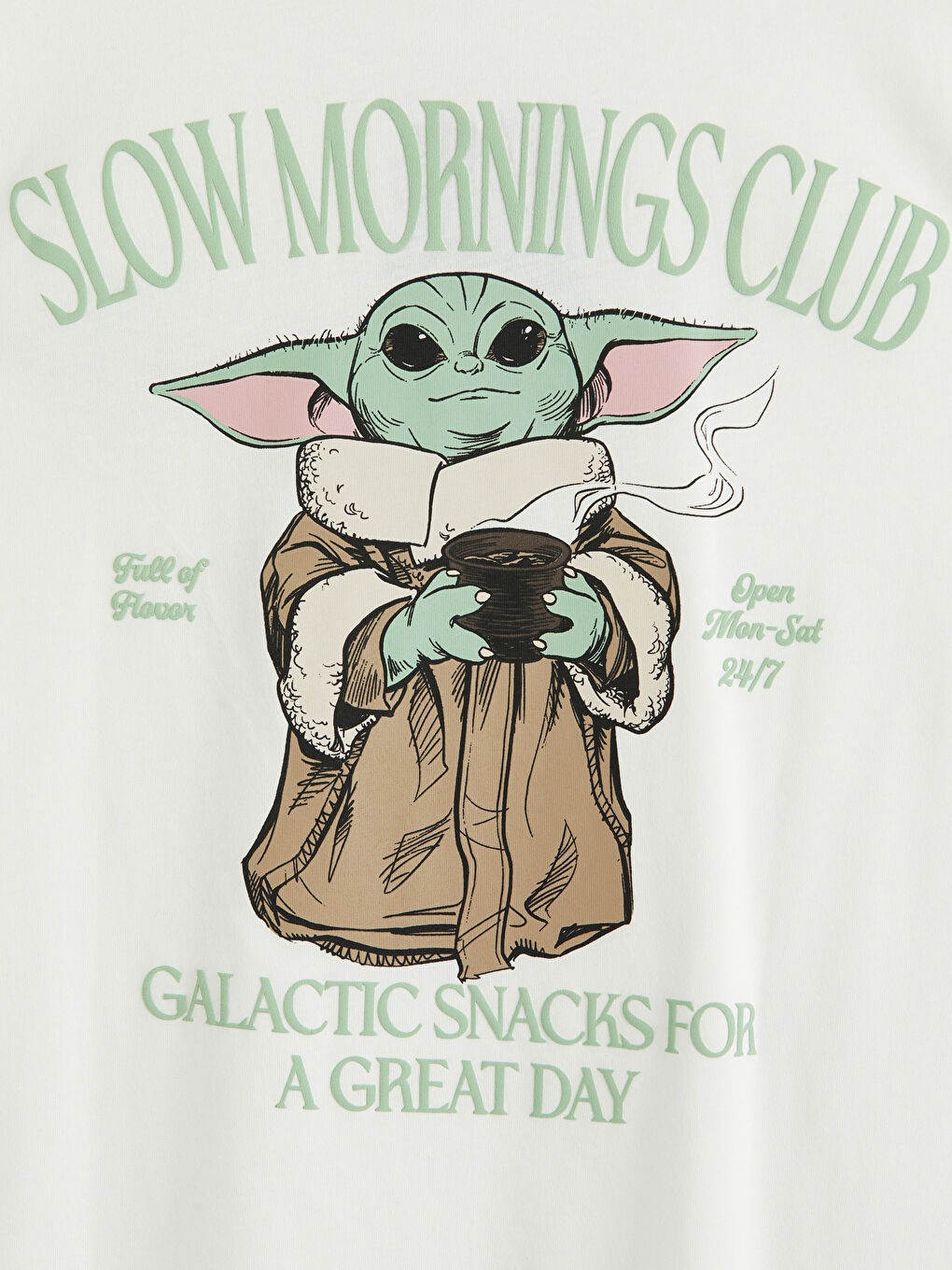 Ekru The Mandalorian Baskılı Kadın Tişört-3