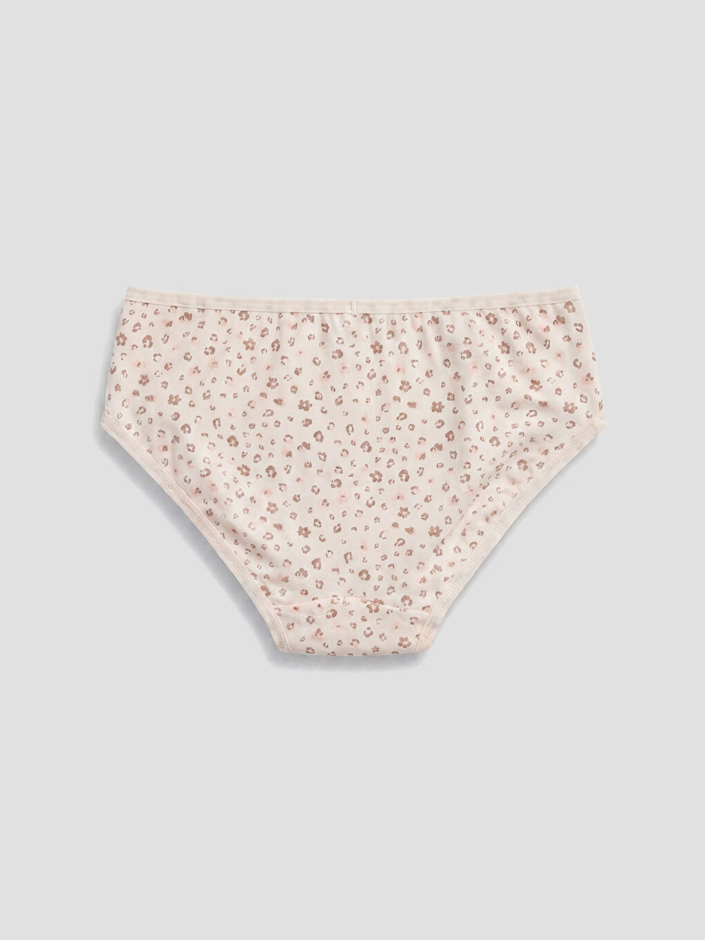 Ekru Çiçekli Kız Çocuk Külot 3'lü-4