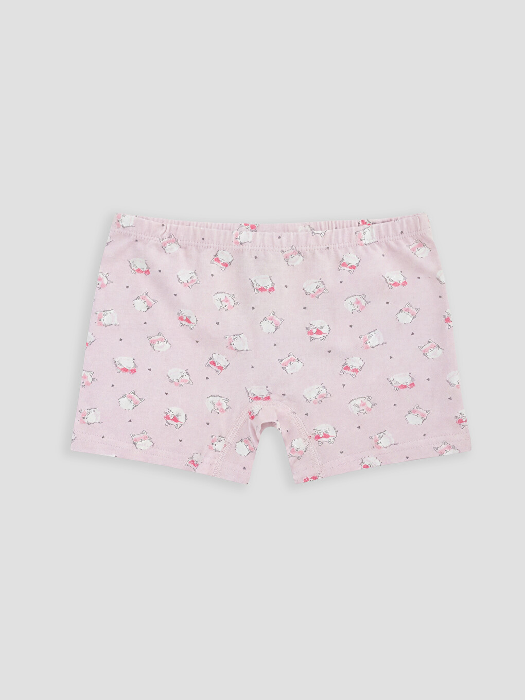 Pembe Baskılı Kız Çocuk Boxer 3'lü-2