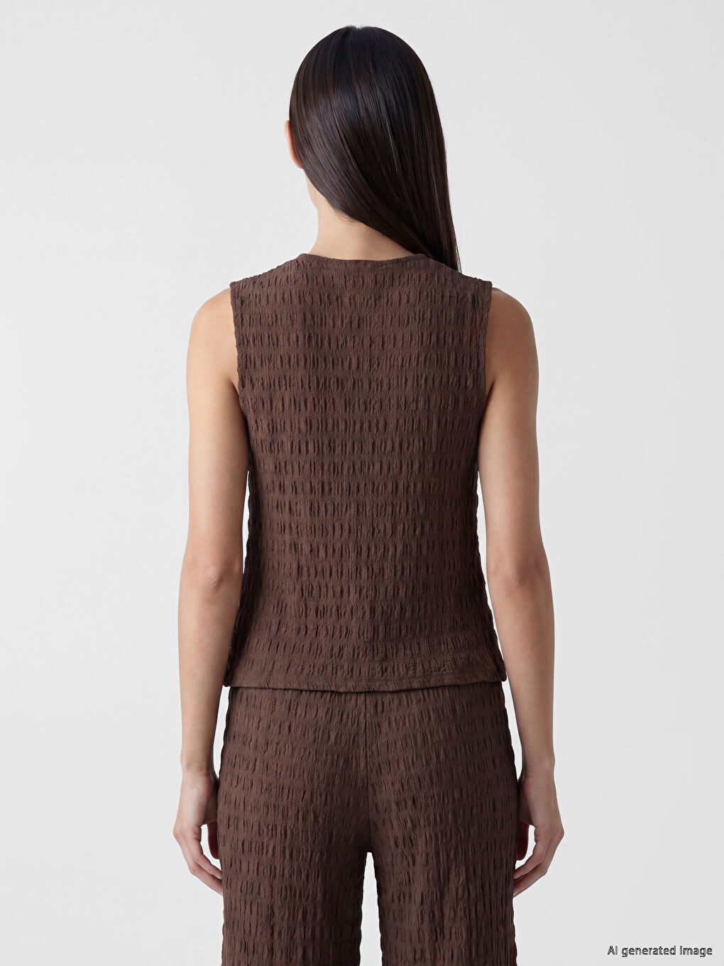 Crew Neck Appliquéd Ruched Blouse-3