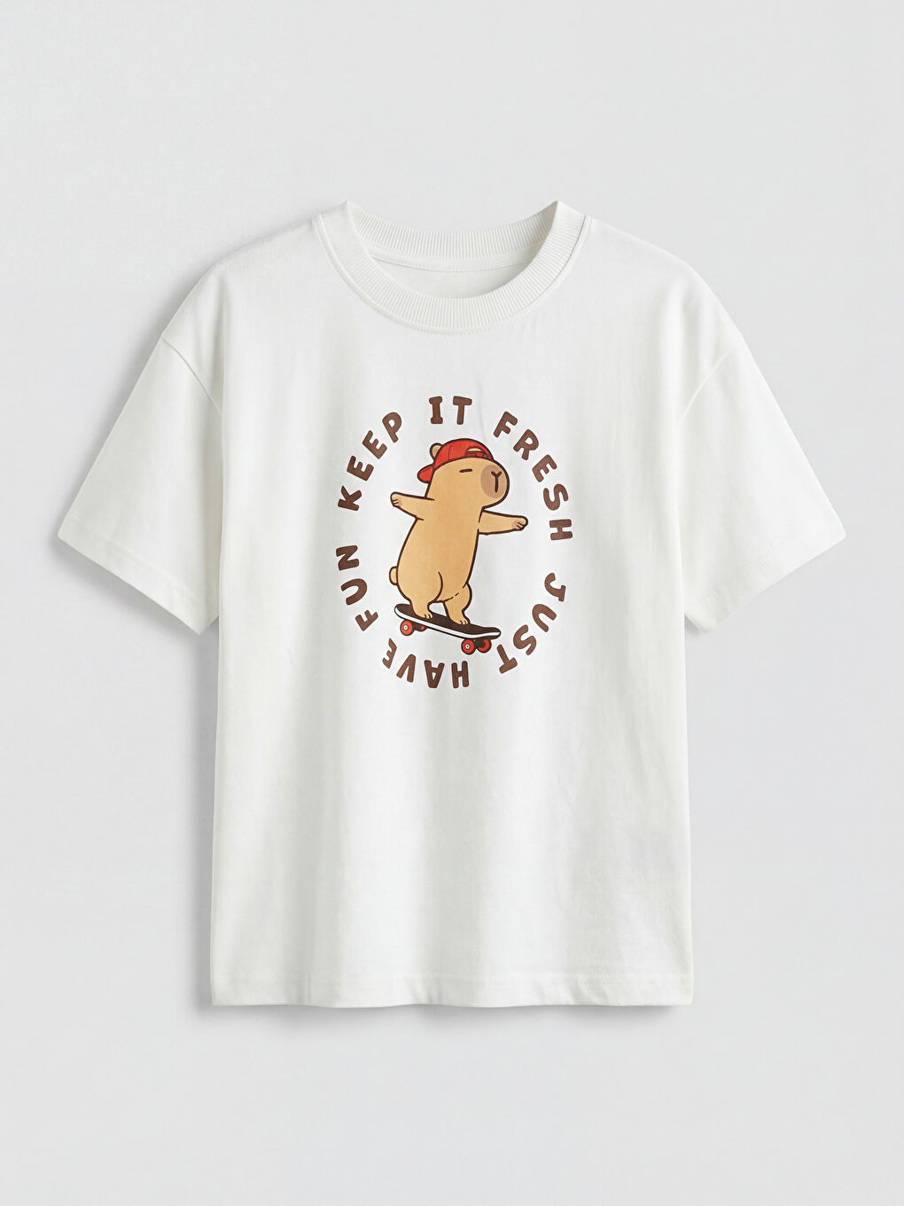 Crew Neck Boys' Knitted T-Shirt