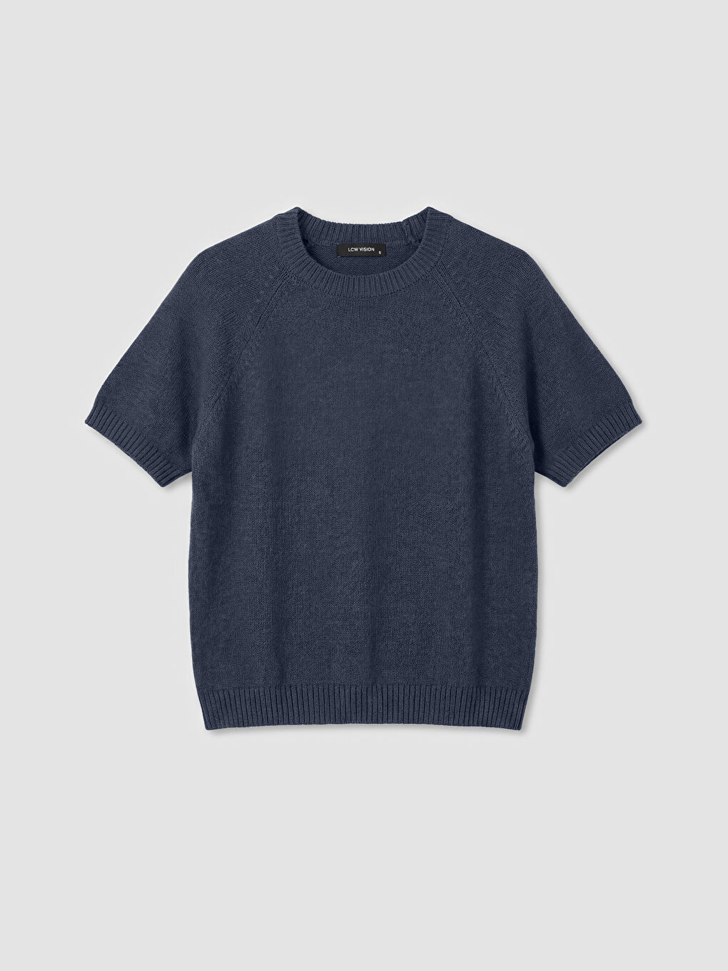 İndigo Bisiklet Yaka Kısa Kollu Kadın Triko Kazak