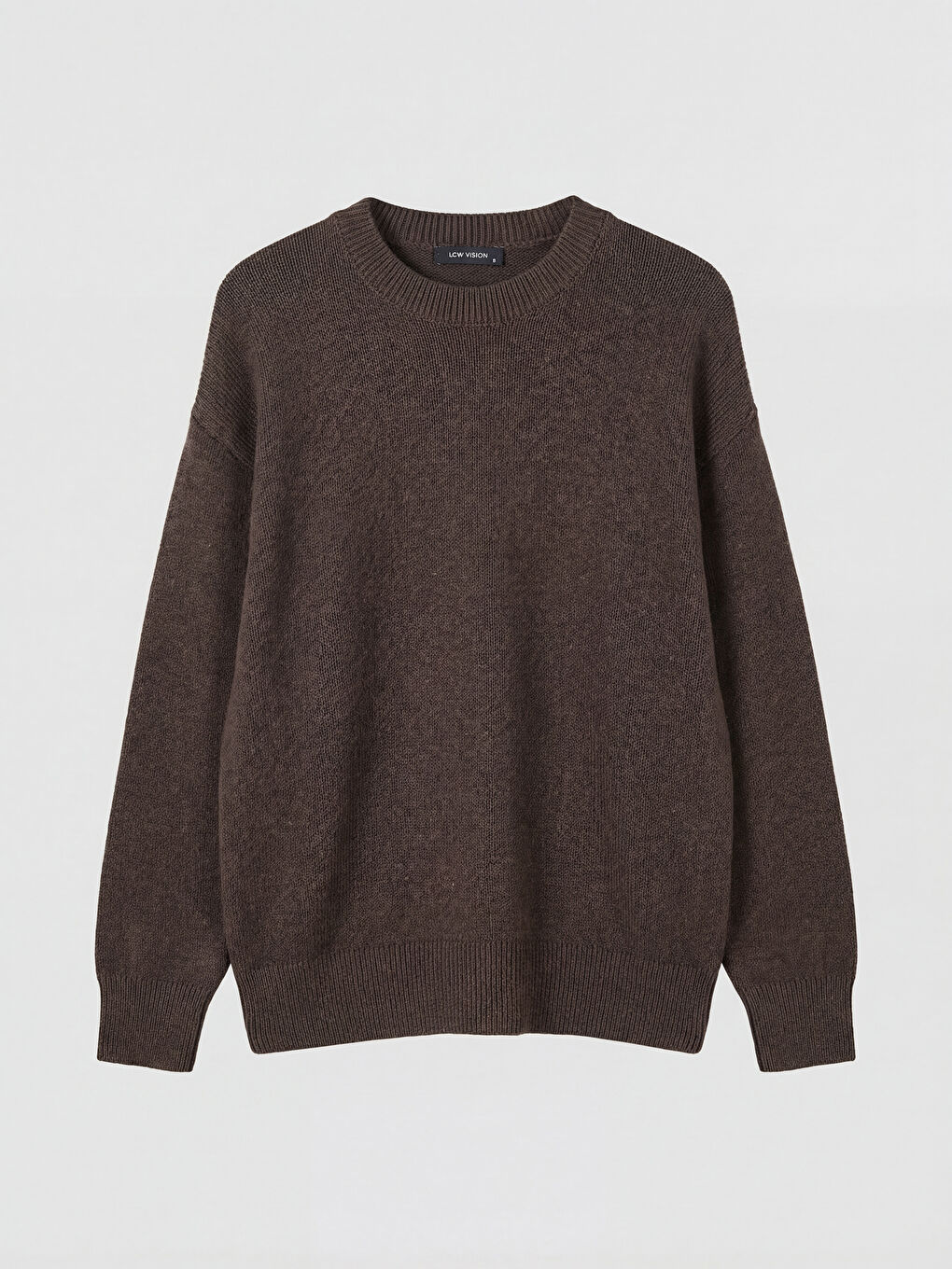 Kahverengi Bisiklet Yaka Kadın Triko Kazak