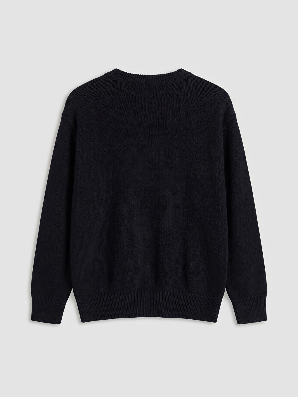 Lacivert Bisiklet Yaka Kadın Triko Kazak-1