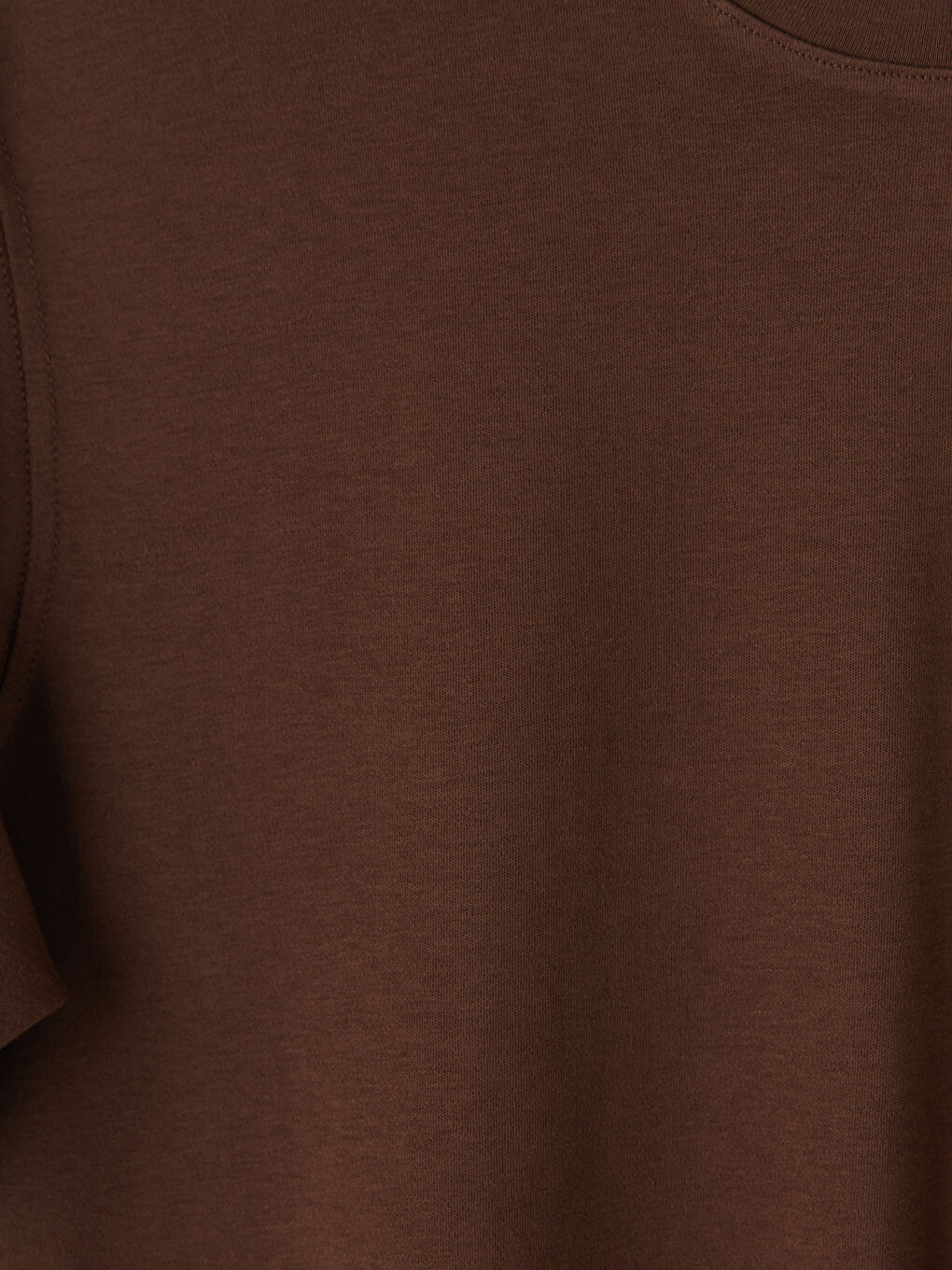 Kahverengi Bisiklet Yaka Erkek Tişört-2