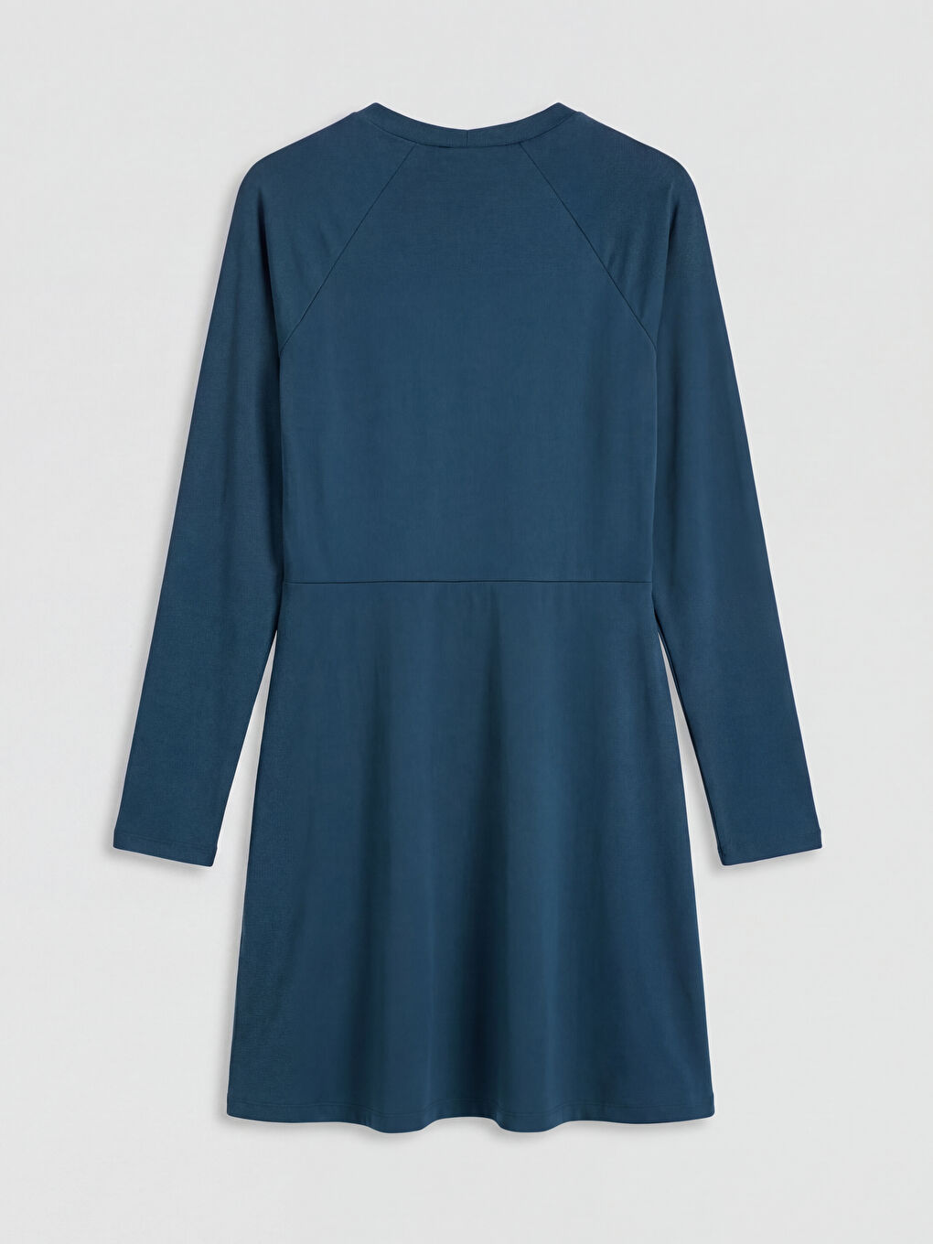 Petrol Bisiklet Yaka Kadın Tesettür Mayo Takımı-9