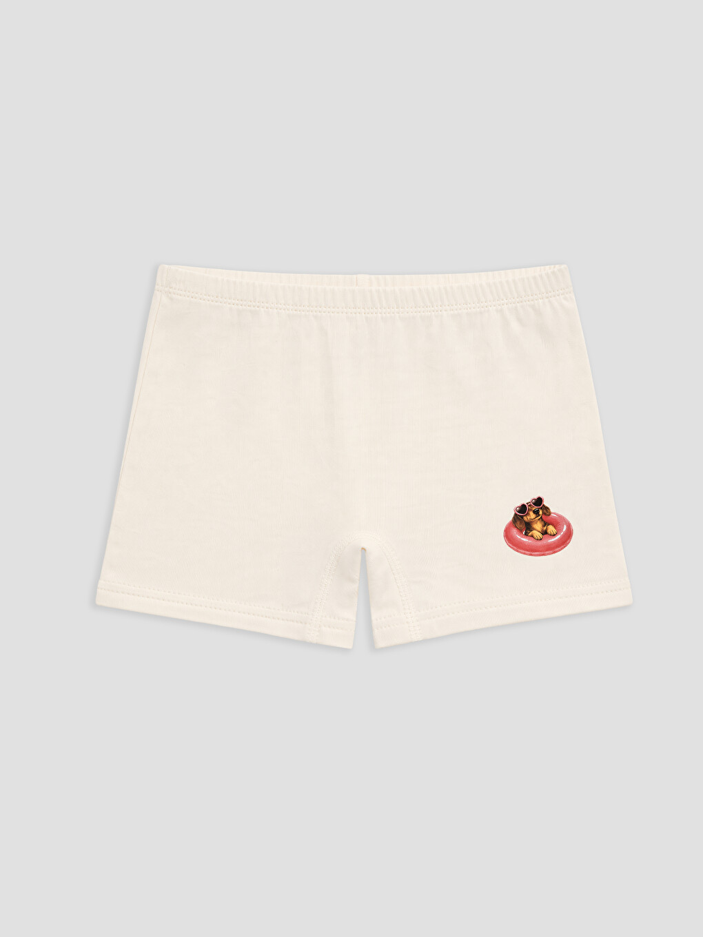 Mavi Baskılı Kız Çocuk Boxer 5'li-3