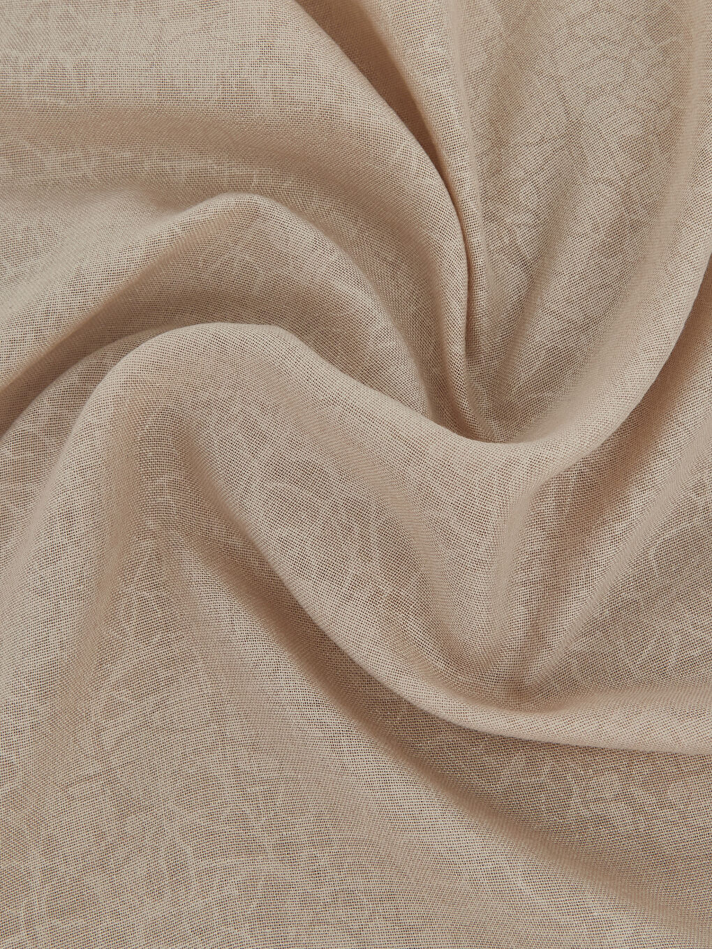 Bej Kendinden Desenli Kadın Şal-2