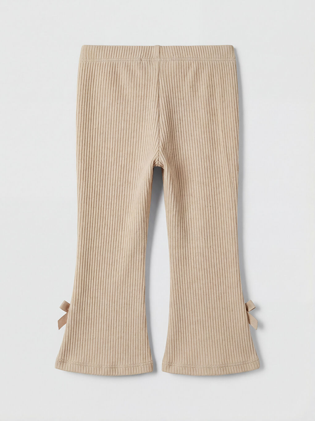 Bej İspanyol Paça Kız Bebek Tayt 2'li-4