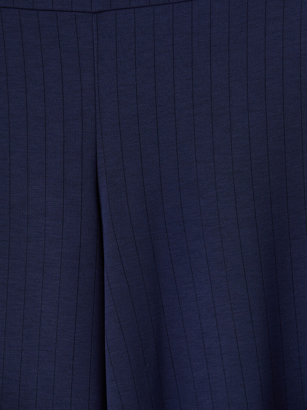 Lacivert Beli Lastikli Soft Touch Kadın Pantolon-2