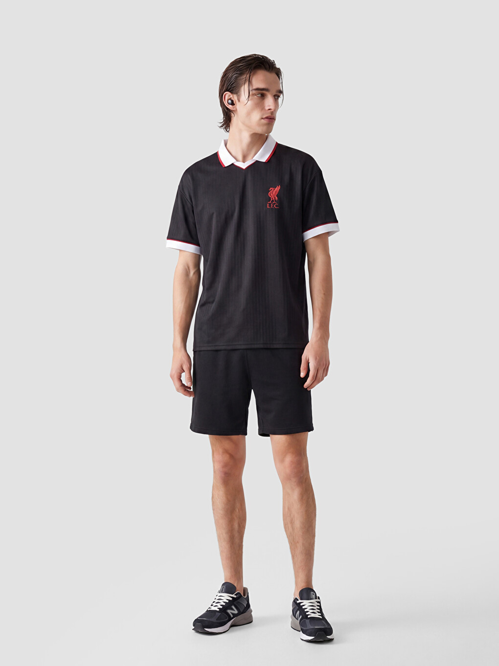 Polo Collar Liverpool Embroidered Men's Sports T-Shirt-1