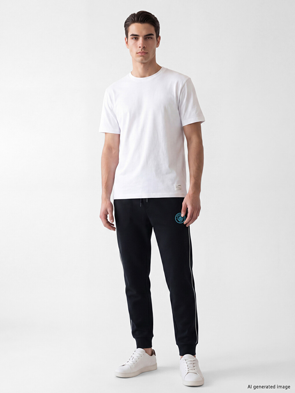 Slim Fit Manchester City Printed Men's Jogger Sweatpants-1